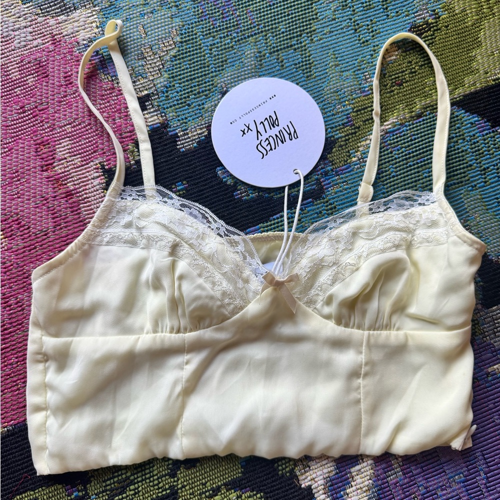 Cream Lace Bralette